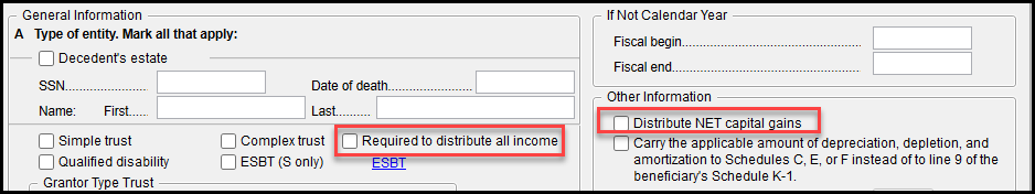Distribute checkboxes